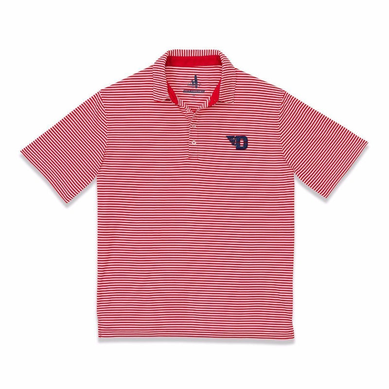 University of Dayton Bunker PREP-FORMANCE Striped Polo