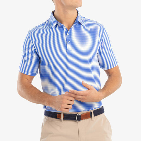 Bunker PREP-FORMANCE Striped Pique Polo