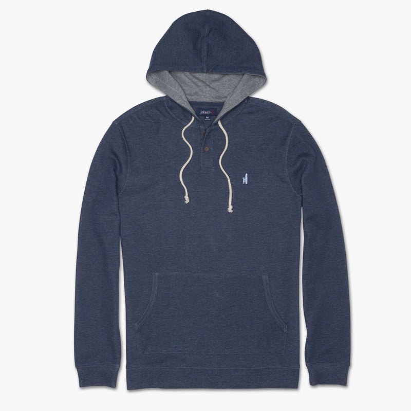 Layton Hooded Henley Sweatshirt