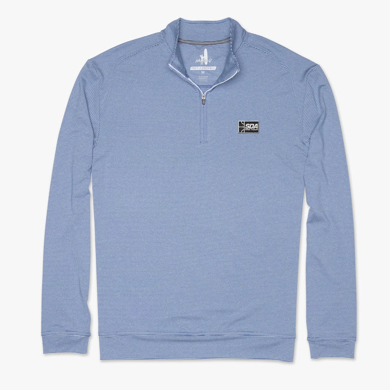 Squash Doubles Association Striped Flex PREP-FORMANCE 1/4 Zip Pullover