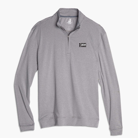 Squash Doubles Association Striped Flex PREP-FORMANCE 1/4 Zip Pullover