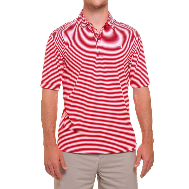 Bunker PREP-FORMANCE Striped Pique Polo