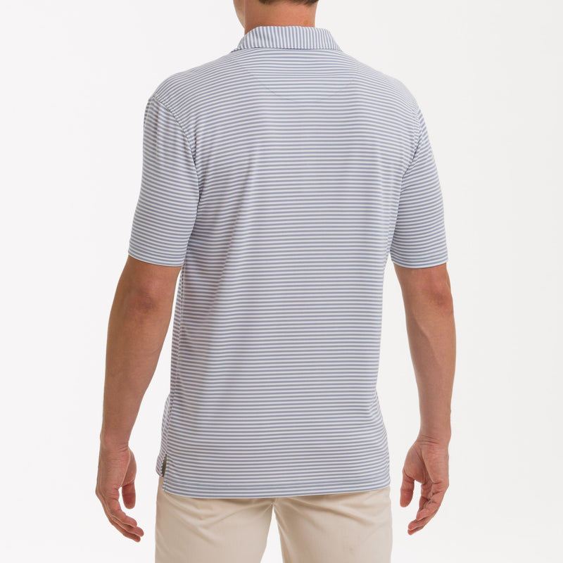 Bunker PREP-FORMANCE Striped Pique Polo