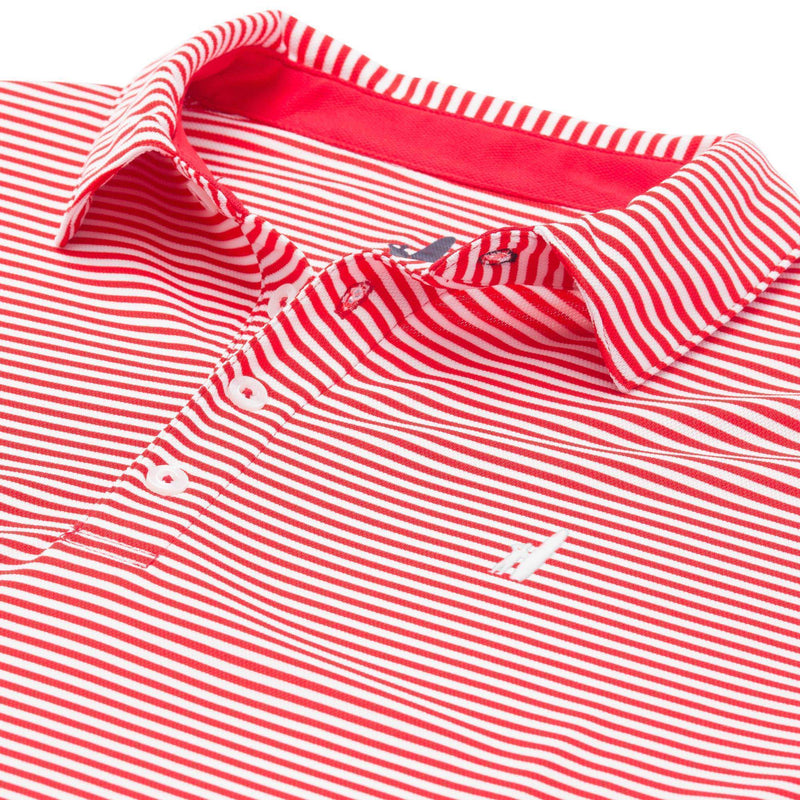 Bunker PREP-FORMANCE Striped Pique Polo