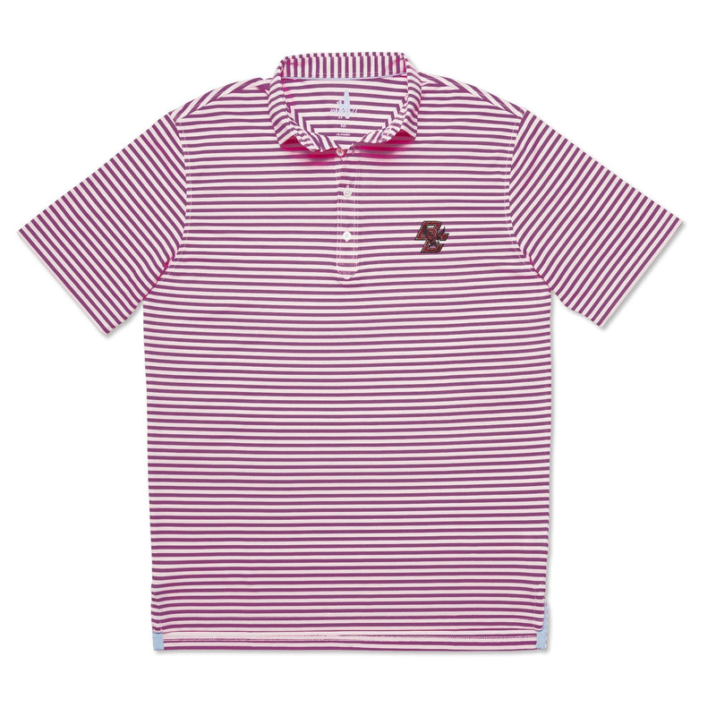Boston College Ryder PREP-FORMANCE Striped Polo