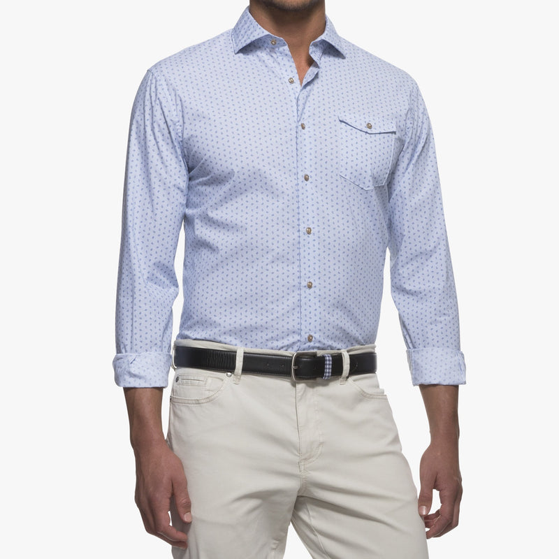 Bassett Printed Long Sleeve Shirt