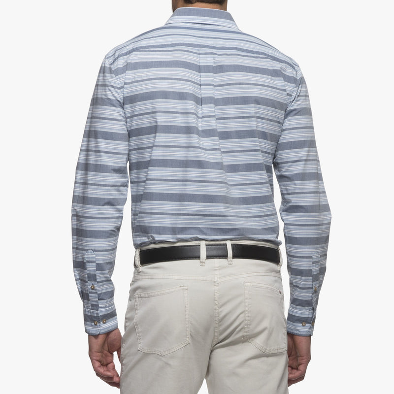 Chandler Indigo Stripe Long Sleeve Shirt