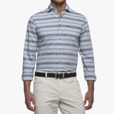 Chandler Indigo Stripe Long Sleeve Shirt