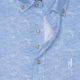 Big and Tall Cole Printed Hangin' Out Short Sleeve Button Down Shirt