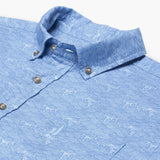 Big and Tall Cole Printed Hangin' Out Short Sleeve Button Down Shirt