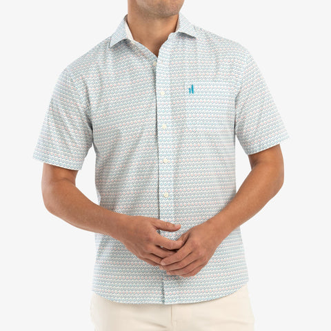 Bluefields Cut Away Collar Hangin' Out Short Sleeve Shirt