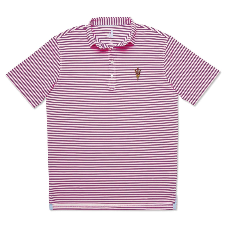 Arizona State Ryder PREP-FORMANCE Striped Polo