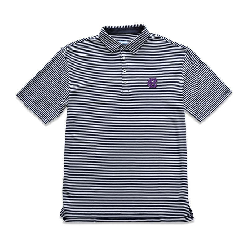 Holy Cross Bunker PREP-FORMANCE Striped Polo