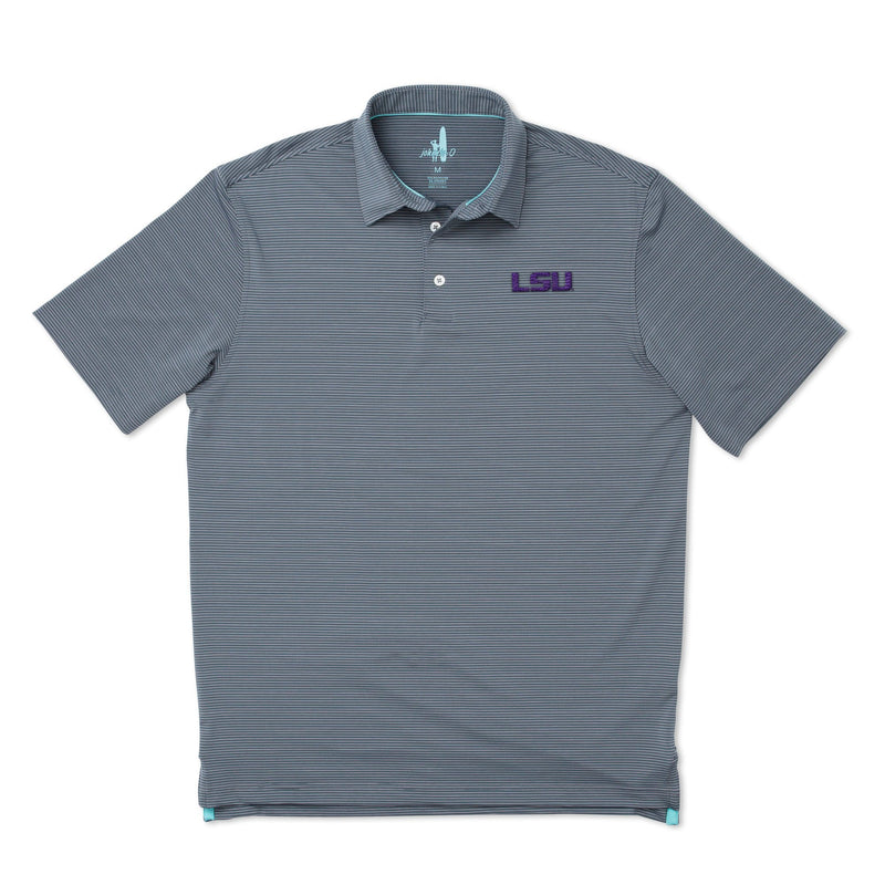 Louisiana State University Albatross PREP-FORMANCE Striped Polo