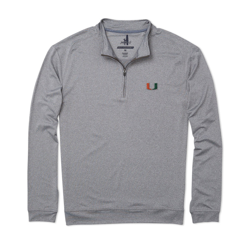 University Of Miami Flex PREP-FORMANCE 1/4 Zip Pullover