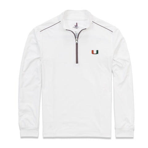University Of Miami Lammie 1/4 Zip PREP-FORMANCE Pullover