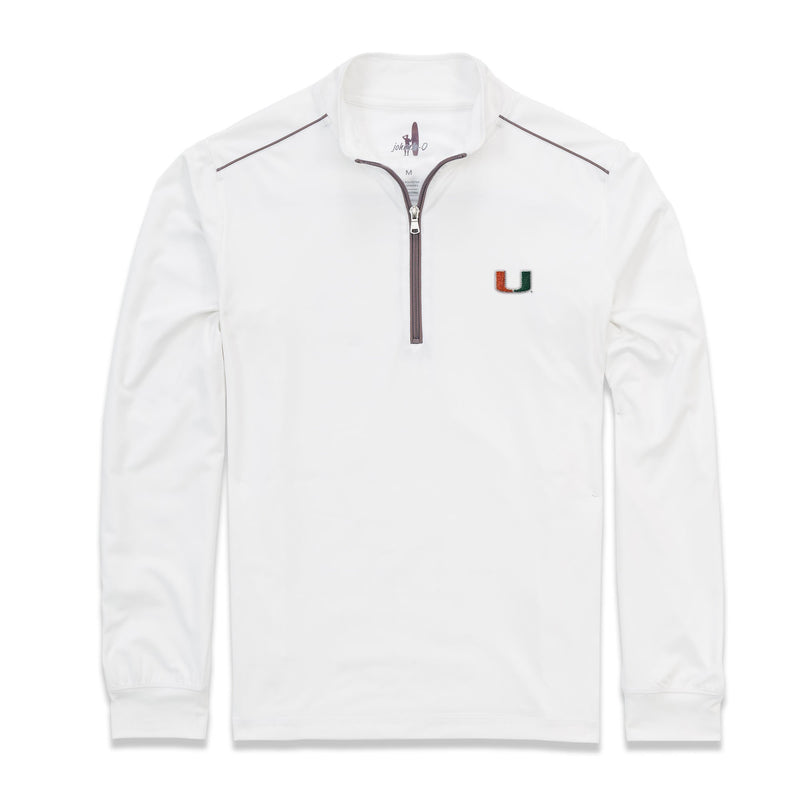 University Of Miami Lammie 1/4 Zip PREP-FORMANCE Pullover