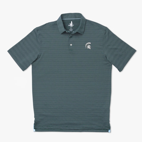 Michigan State Albatross PREP-FORMANCE Striped Polo