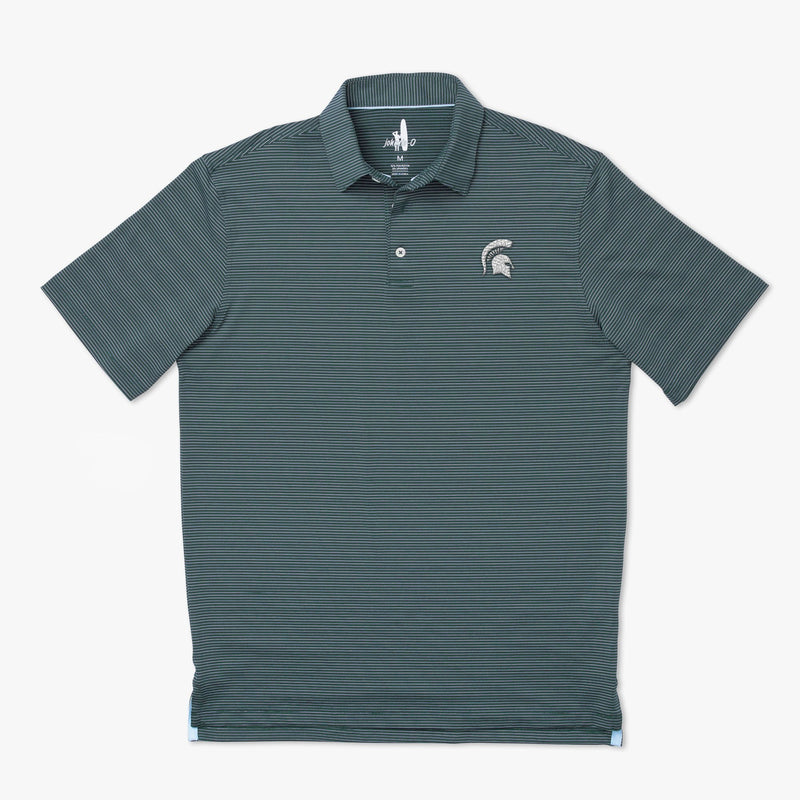 Michigan State Albatross PREP-FORMANCE Striped Polo