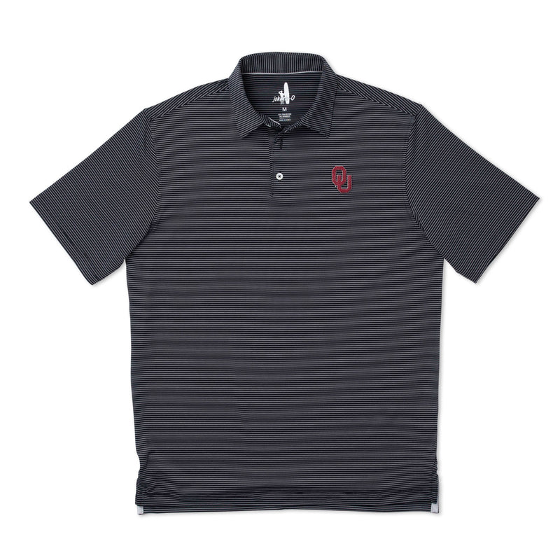 Oklahoma University Albatross PREP-FORMANCE Striped Polo