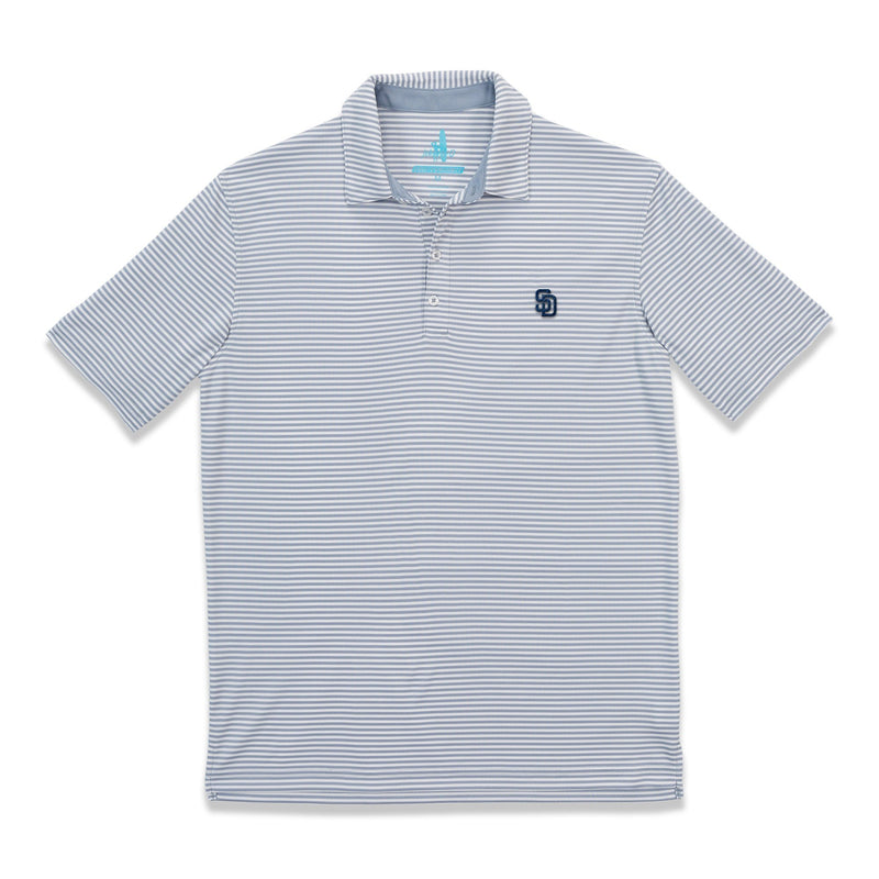 Padres Bunker PREP-FORMANCE Striped Polo