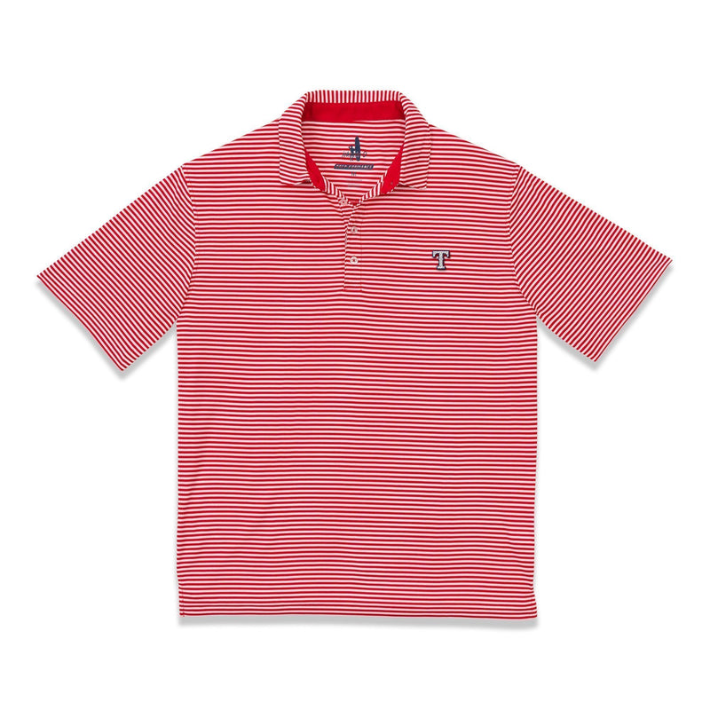 Rangers Bunker PREP-FORMANCE Striped Polo