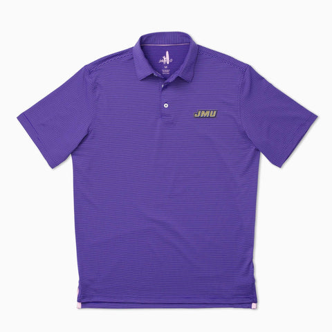 James Madison University Albatross PREP-FORMANCE Striped Polo