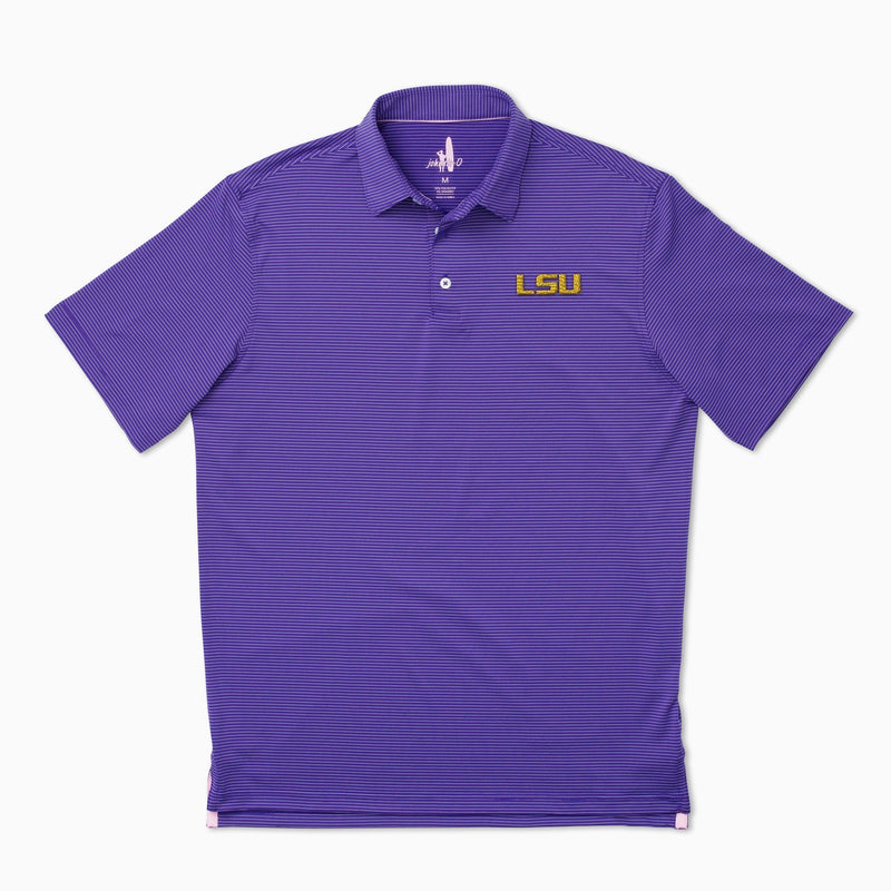 Louisiana State University Albatross PREP-FORMANCE Striped Polo