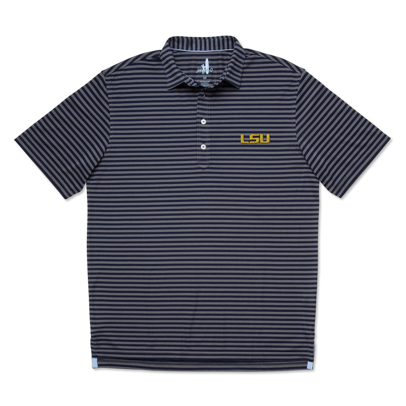 Louisiana State University Ryder PREP-FORMANCE Striped Polo