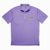 Louisiana State University Ryder PREP-FORMANCE Striped Polo