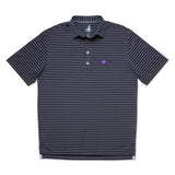 New York University Ryder PREP-FORMANCE Striped Polo