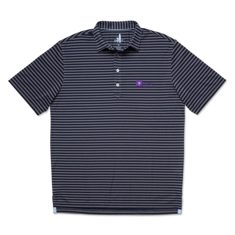 New York University Ryder PREP-FORMANCE Striped Polo