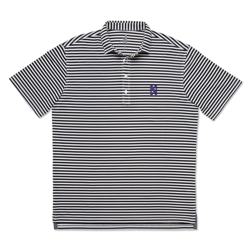 Northwestern University Ryder PREP-FORMANCE Striped Polo
