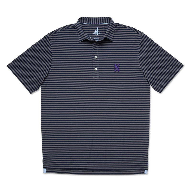 Northwestern University Ryder PREP-FORMANCE Striped Polo