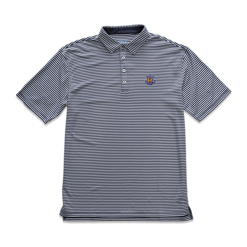 Rollins College Bunker PREP-FORMANCE Striped Polo