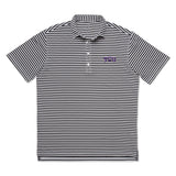 Texas Christian University Ryder PREP-FORMANCE Striped Polo