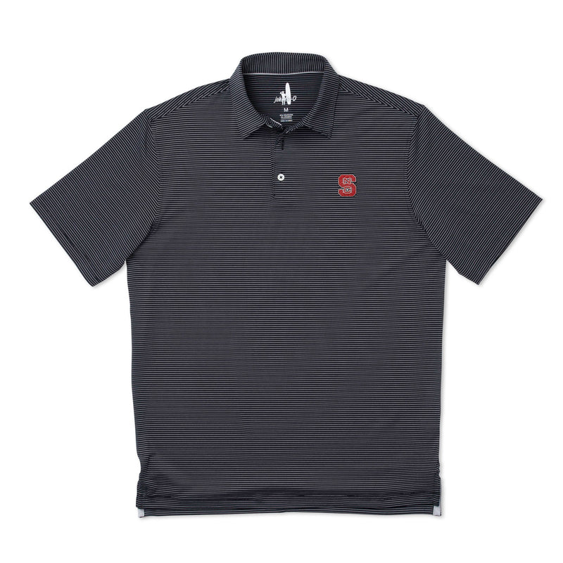 NC State Albatross PREP-FORMANCE Striped Polo