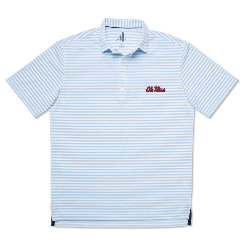University of Mississippi Ryder PREP-FORMANCE Striped Polo