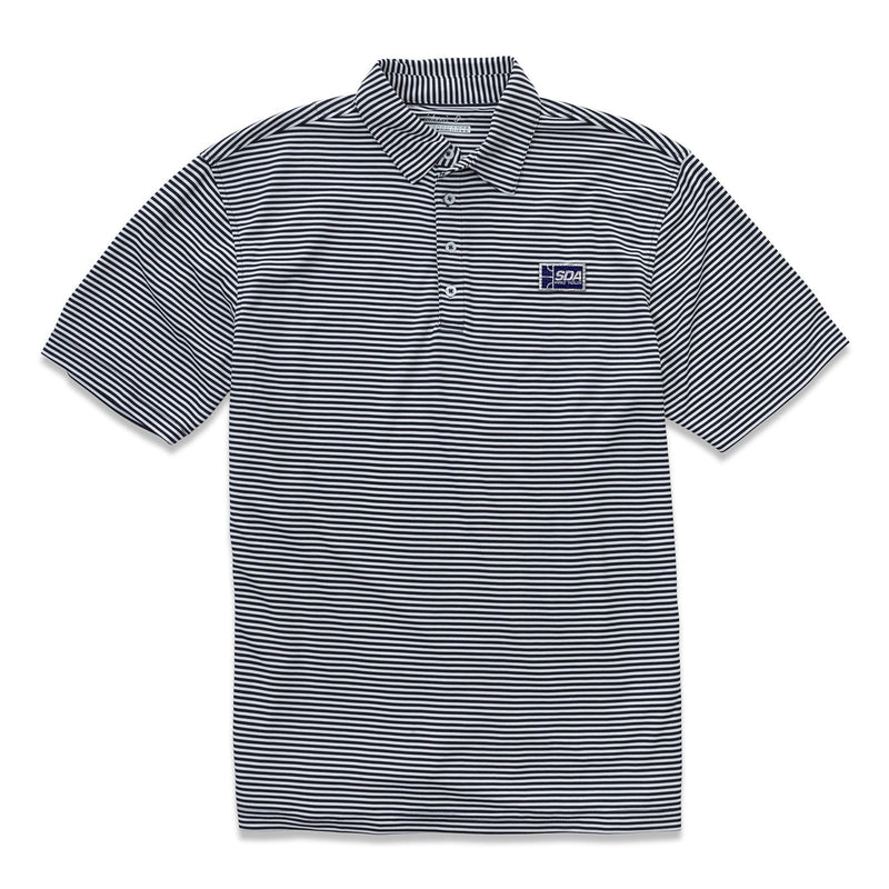 Squash Doubles Association Bunker PREP-FORMANCE Striped Polo