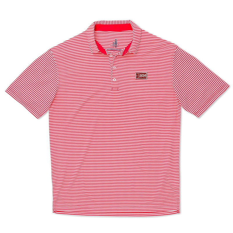 Squash Doubles Association Bunker PREP-FORMANCE Striped Polo